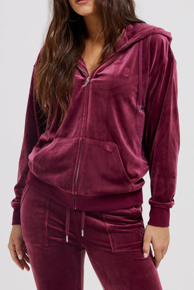 TAWNY PORT CLASSIC VELOUR OVERSIZED HOODIE