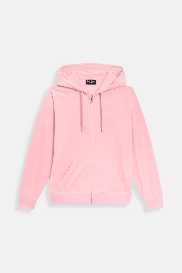 JUICY PINK CLASSIC VELOUR OVERSIZED HOODIE