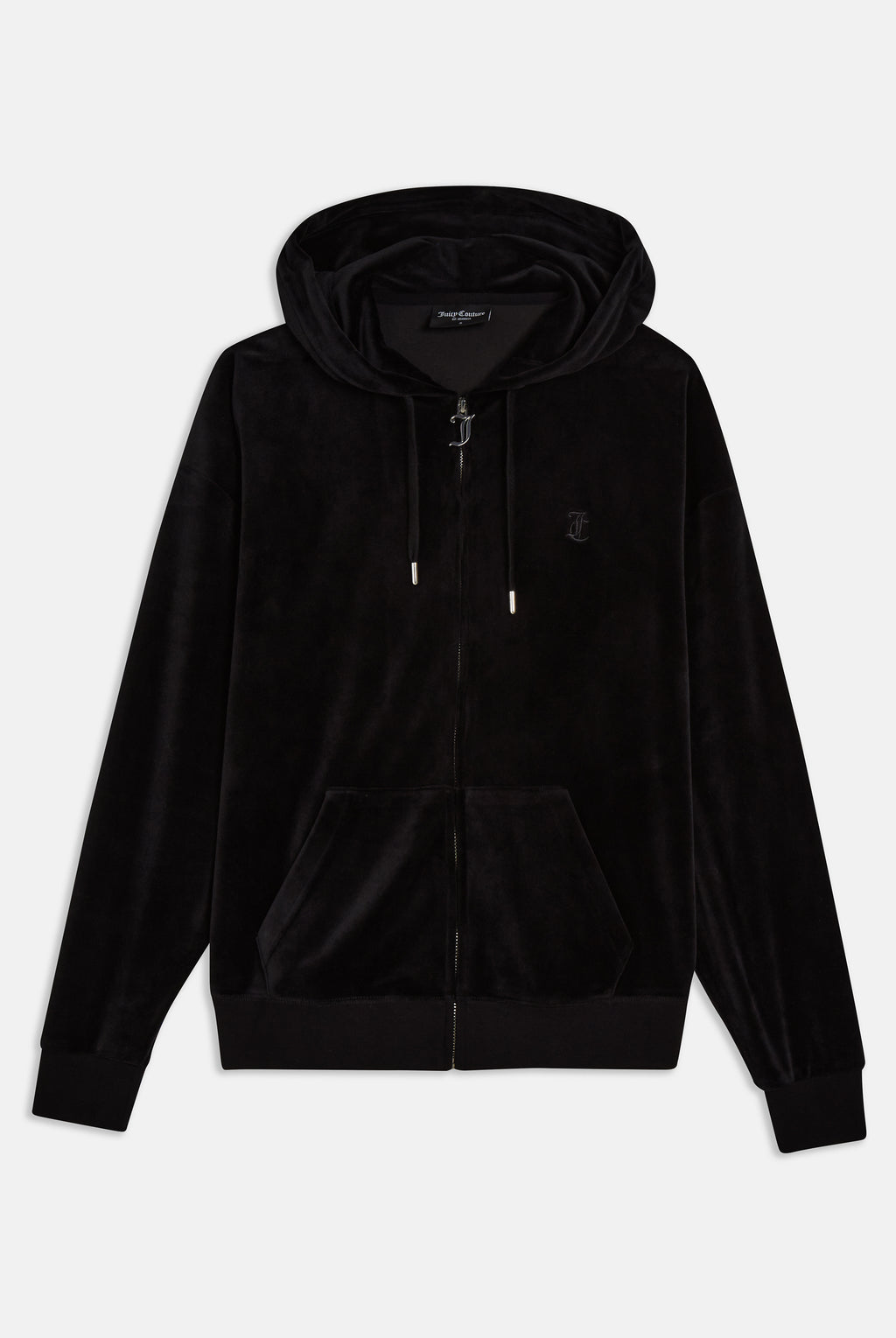 BLACK CLASSIC VELOUR OVERSIZED HOODIE