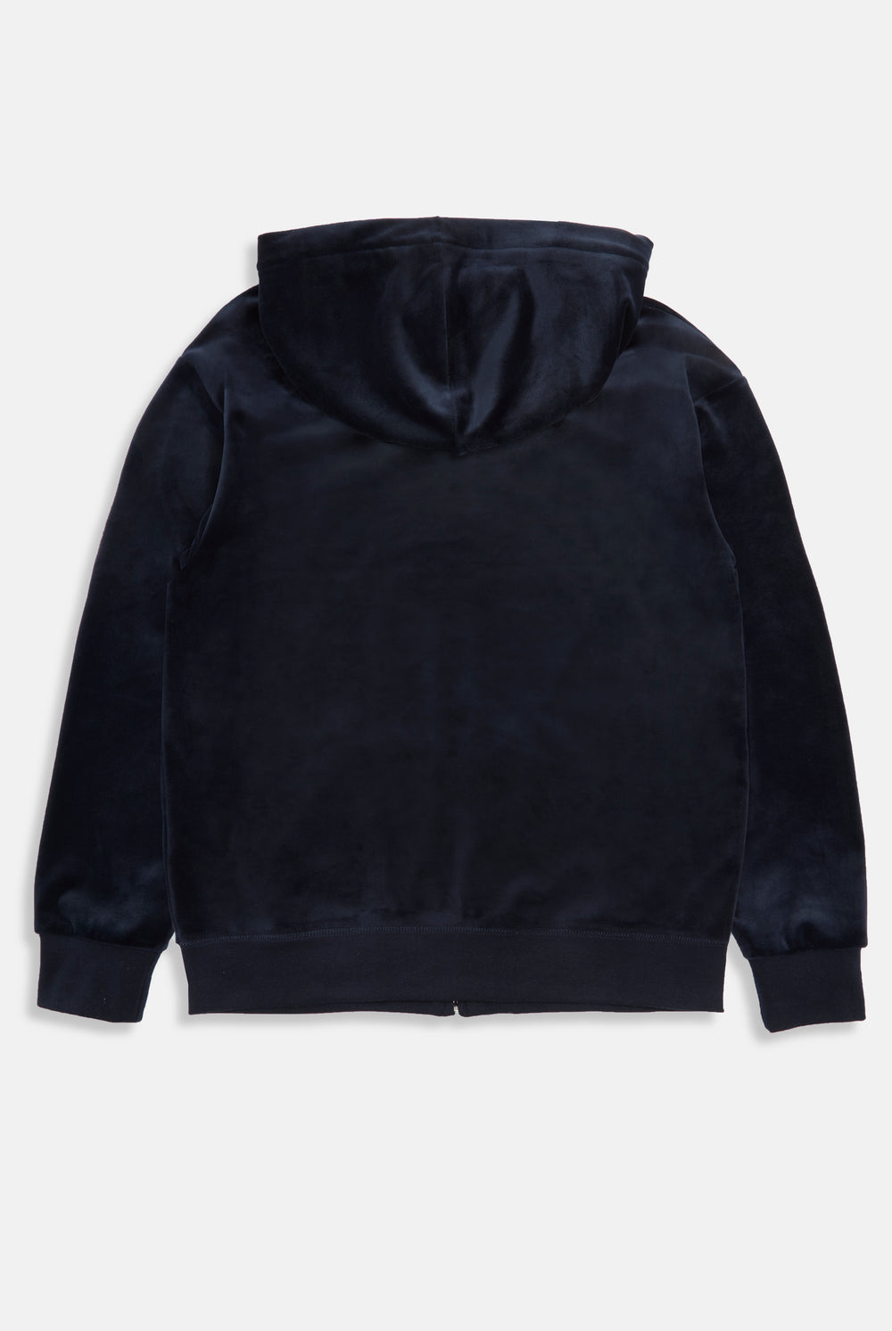 Displays the Night Sky 'Juicy' branded classic velour oversized hoodie 