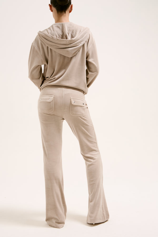 STRING LOW RISE FLARE POCKET CLASSIC VELOUR TRACK PANT