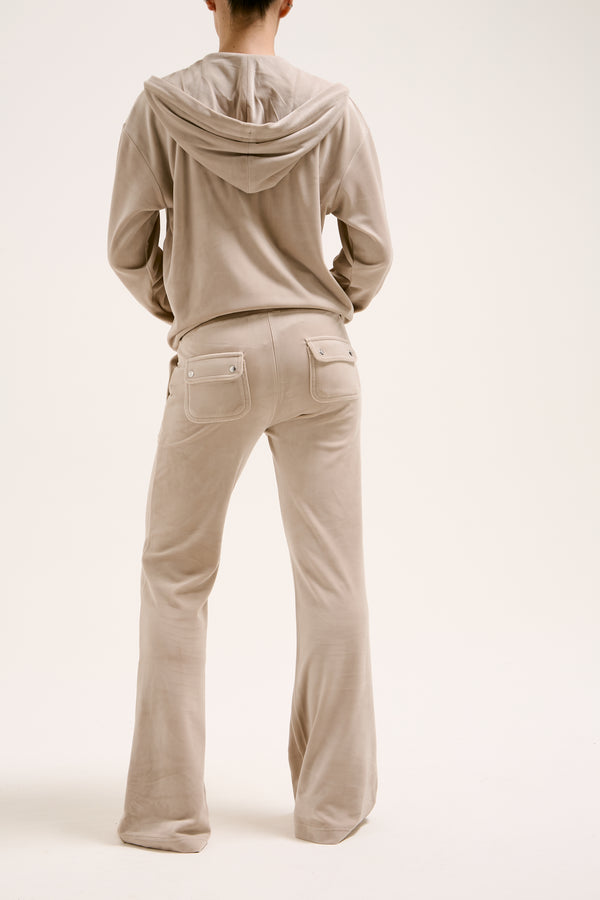 STRING LOW RISE FLARE POCKET CLASSIC VELOUR TRACK PANT