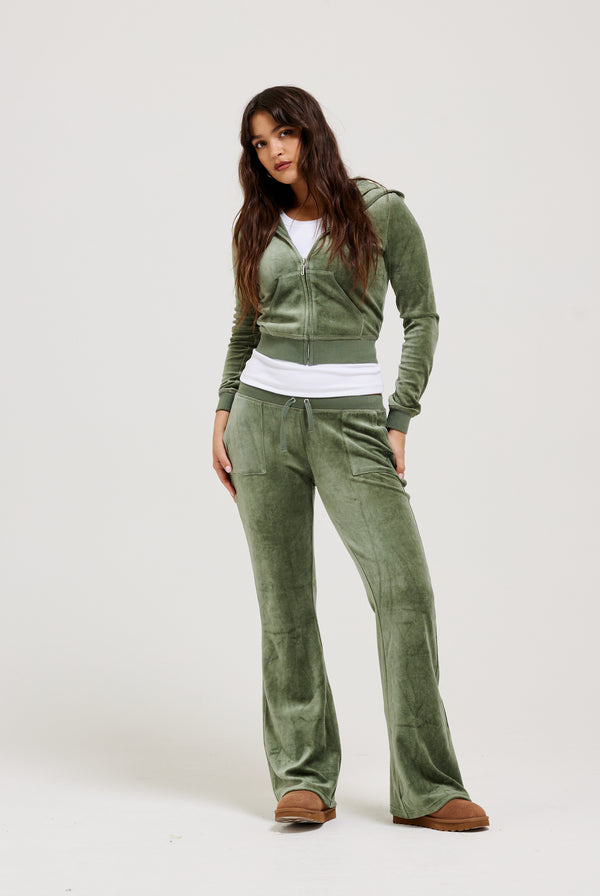 THYME ULTRA LOW RISE BAMBOO VELOUR HERITAGE POCKETED BOTTOMS