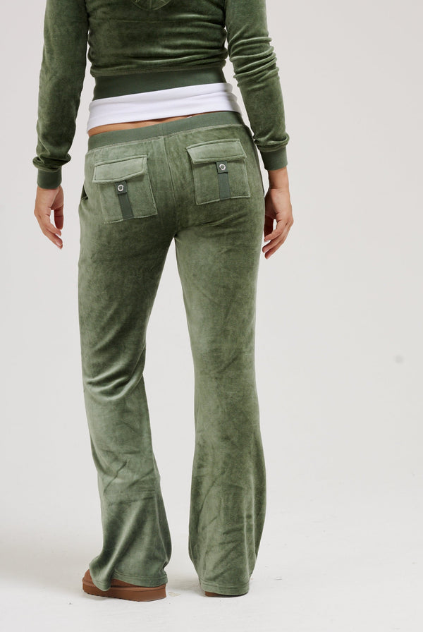 THYME ULTRA LOW RISE BAMBOO VELOUR HERITAGE POCKETED BOTTOMS