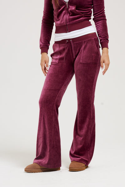 TAWNY PORT ULTRA LOW RISE BAMBOO VELOUR HERITAGE POCKETED BOTTOMS