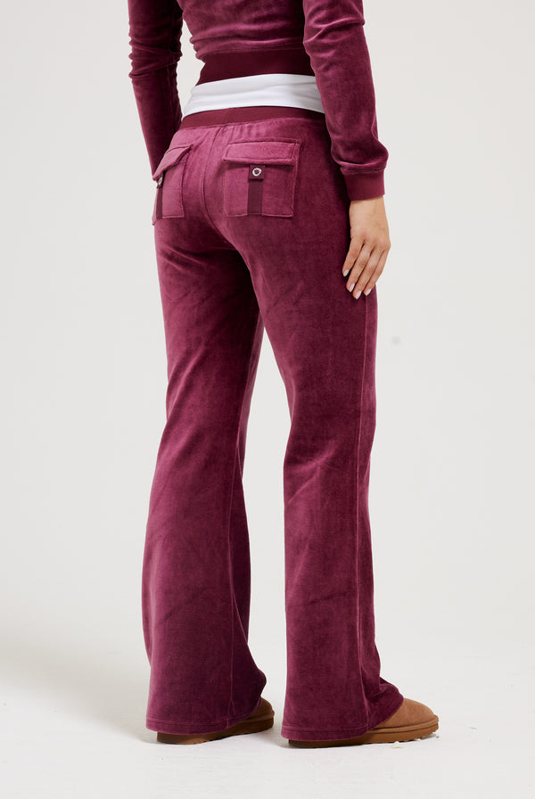 TAWNY PORT ULTRA LOW RISE BAMBOO VELOUR HERITAGE POCKETED BOTTOMS