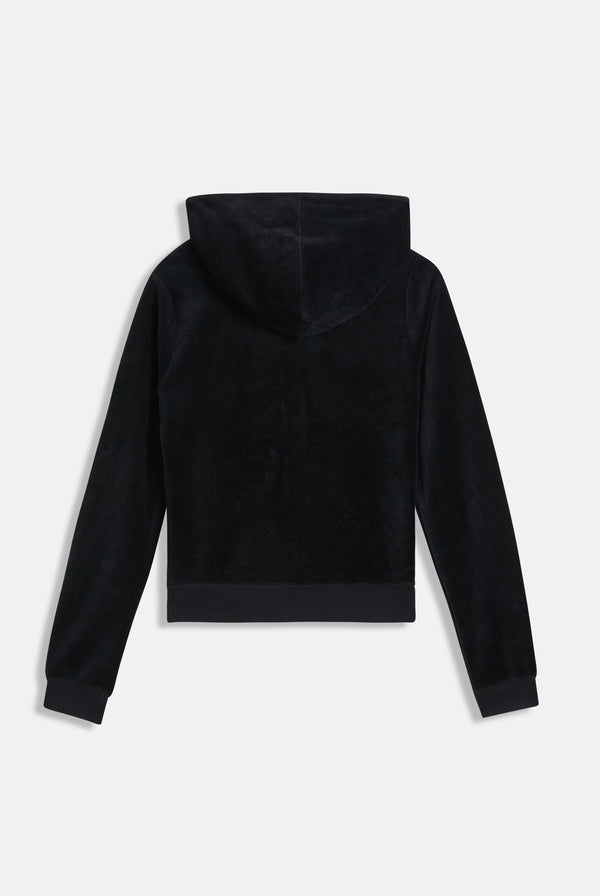 BLACK  & GOLD BAMBOO VELOUR HERITAGE HOODIE