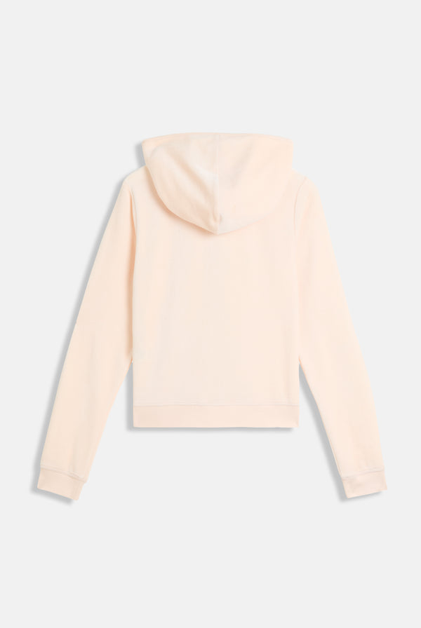 PINK CHAMPAGNE  & GOLD BAMBOO VELOUR HERITAGE HOODIE