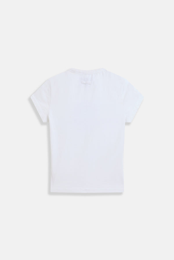 WHITE JUICY COUTURE JEANS LONGLINE TEE