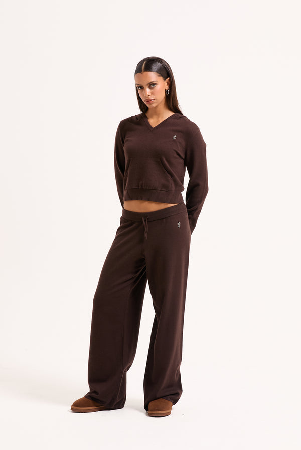 JAVA HERITAGE KNIT MID RISE WIDE LEG BOTTOMS