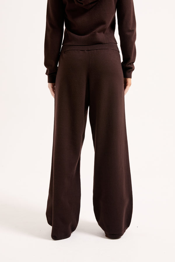 JAVA HERITAGE KNIT MID RISE WIDE LEG BOTTOMS