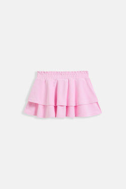 Displays the Cherry Blossom 'juicy' branded heritage smocked tier skirt