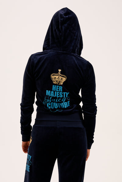 NIGHT SKY HER MAJESTY BAMBOO VELOUR HOODIE