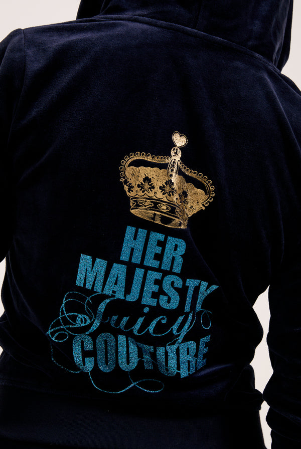 NIGHT SKY HER MAJESTY BAMBOO VELOUR HOODIE