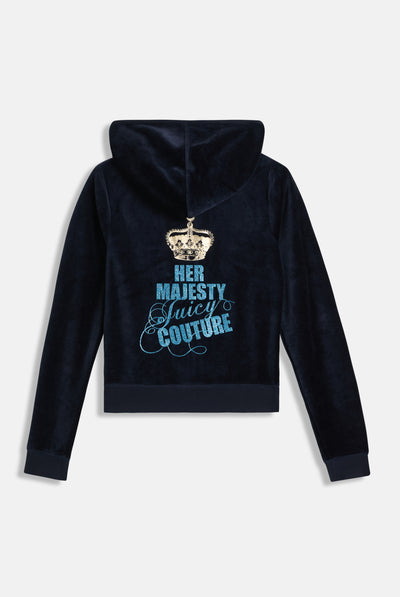 NIGHT SKY HER MAJESTY BAMBOO VELOUR HOODIE
