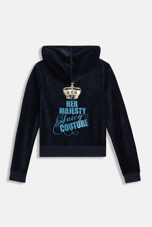 NIGHT SKY HER MAJESTY BAMBOO VELOUR HOODIE
