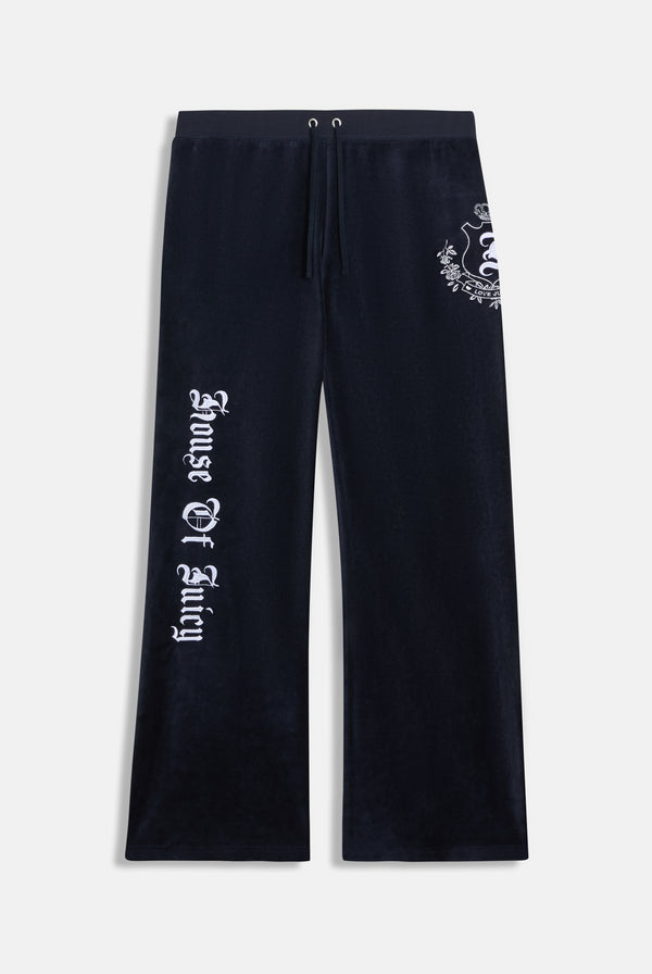 NIGHT SKY HOUSE OF JUICY ULTRA LOW RISE BAMBOO VELOUR HERITAGE BOTTOMS