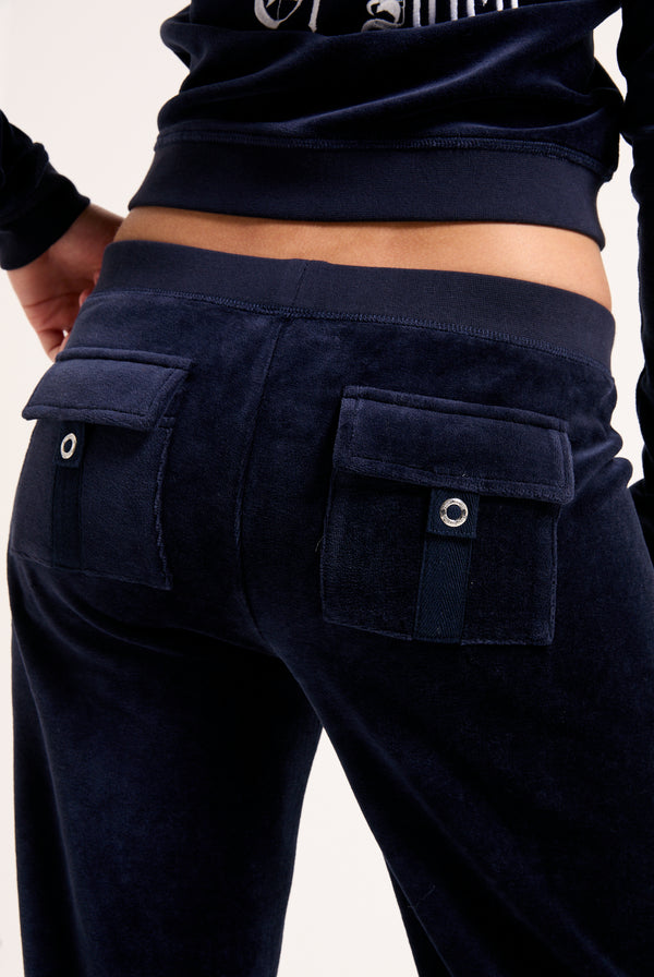 NIGHT SKY HOUSE OF JUICY ULTRA LOW RISE BAMBOO VELOUR HERITAGE BOTTOMS