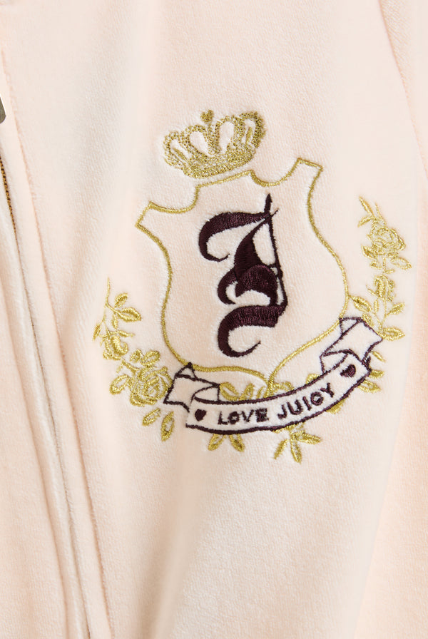 PINK CHAMPAGNE HOUSE OF JUICY BAMBOO VELOUR HOODIE