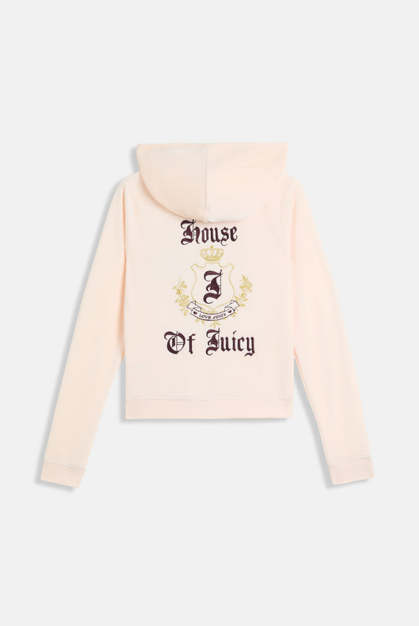 PINK CHAMPAGNE HOUSE OF JUICY BAMBOO VELOUR HOODIE