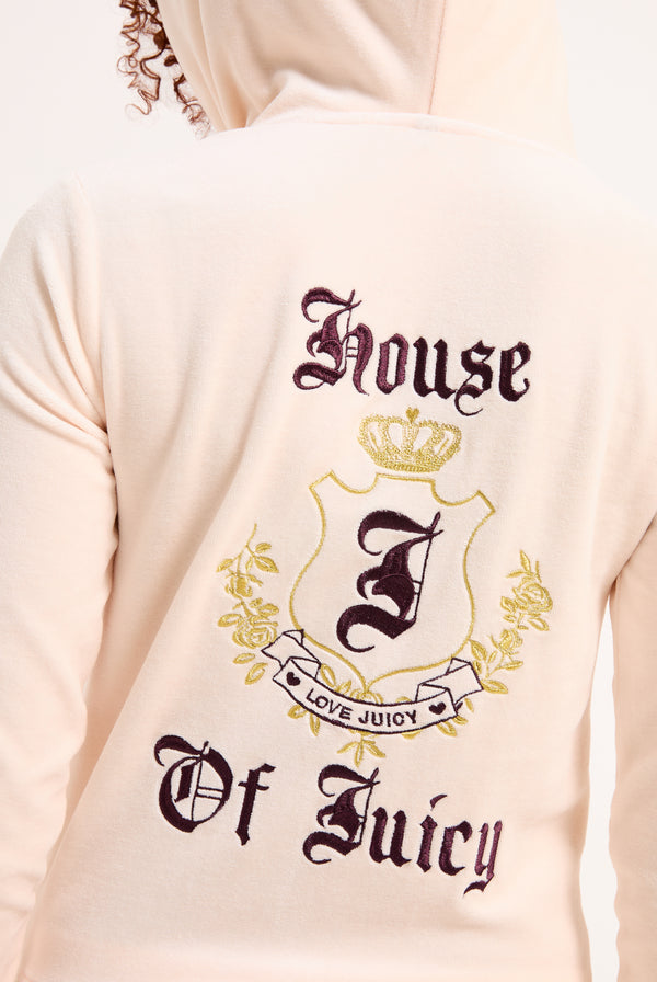 PINK CHAMPAGNE HOUSE OF JUICY BAMBOO VELOUR HOODIE