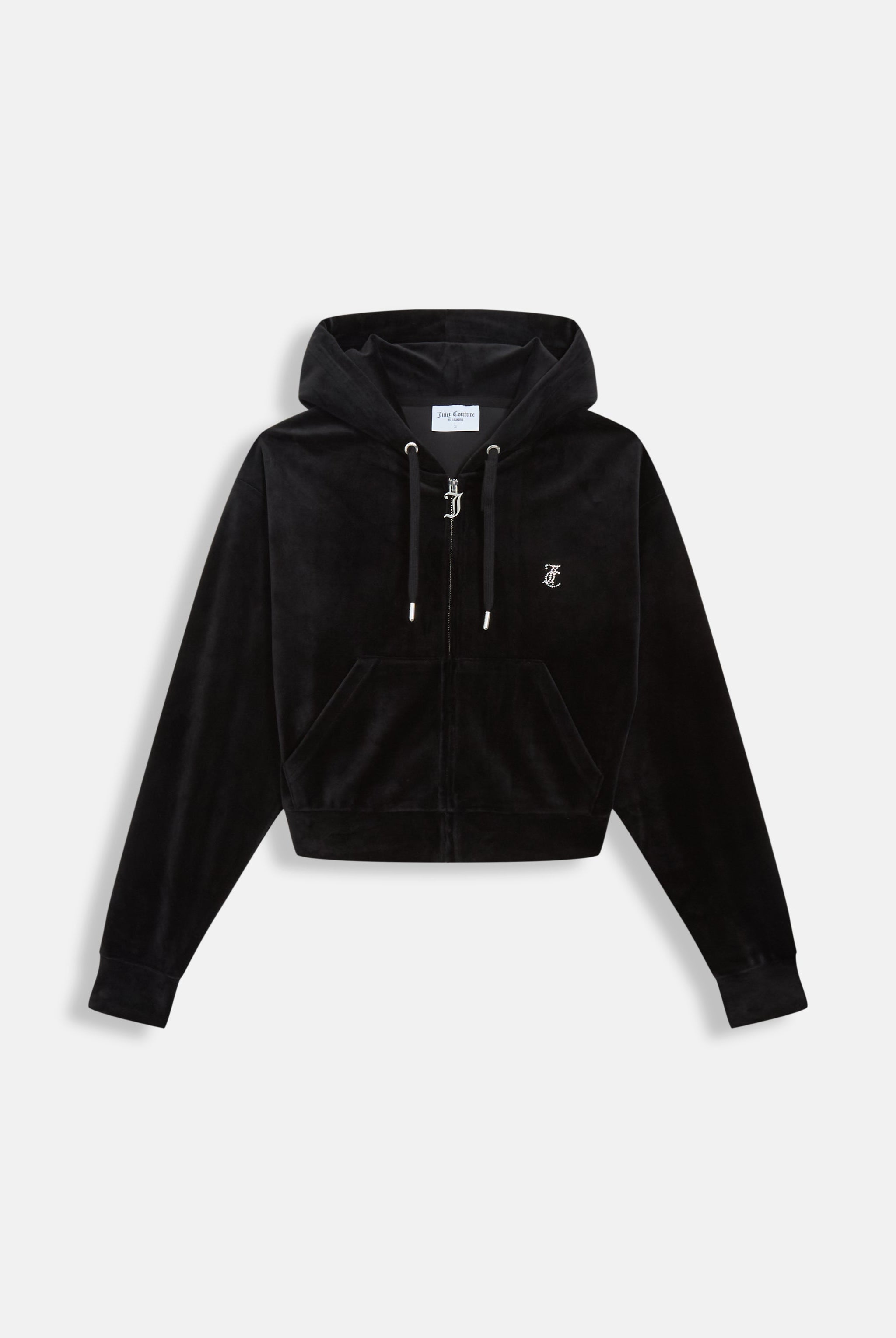新品即決 HOODIE CROPPED OVERSIZED DIAMANTÉ BLACK – UK Couture Juicy 女性タレント
