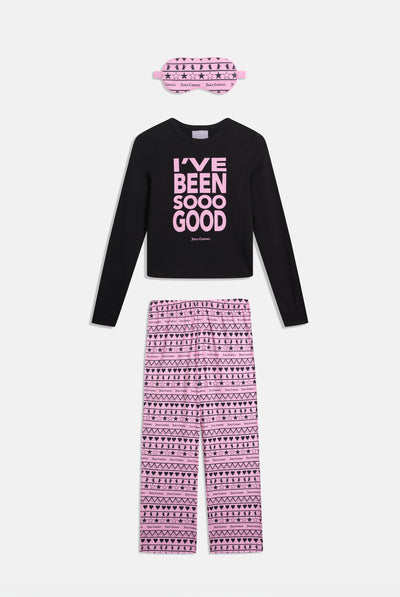 BLACK & PINK IVE BEEN GOOD PYJAMA SET