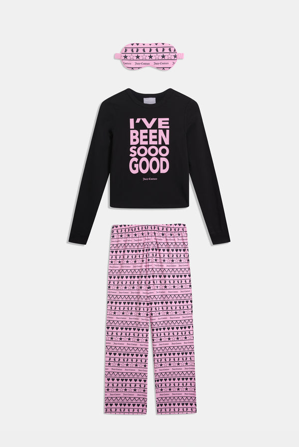 BLACK & PINK IVE BEEN GOOD PYJAMA SET