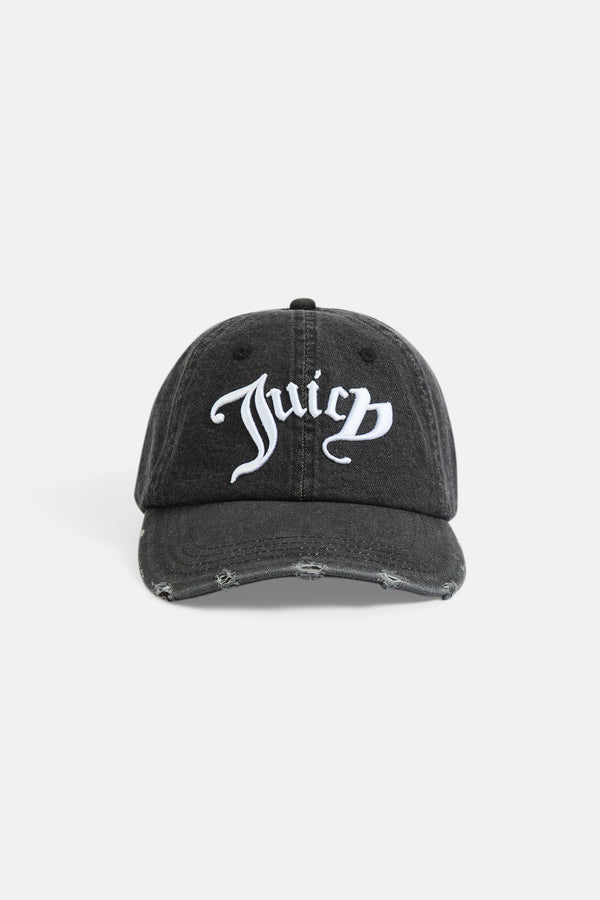 GREY DENIM JUICY CAP