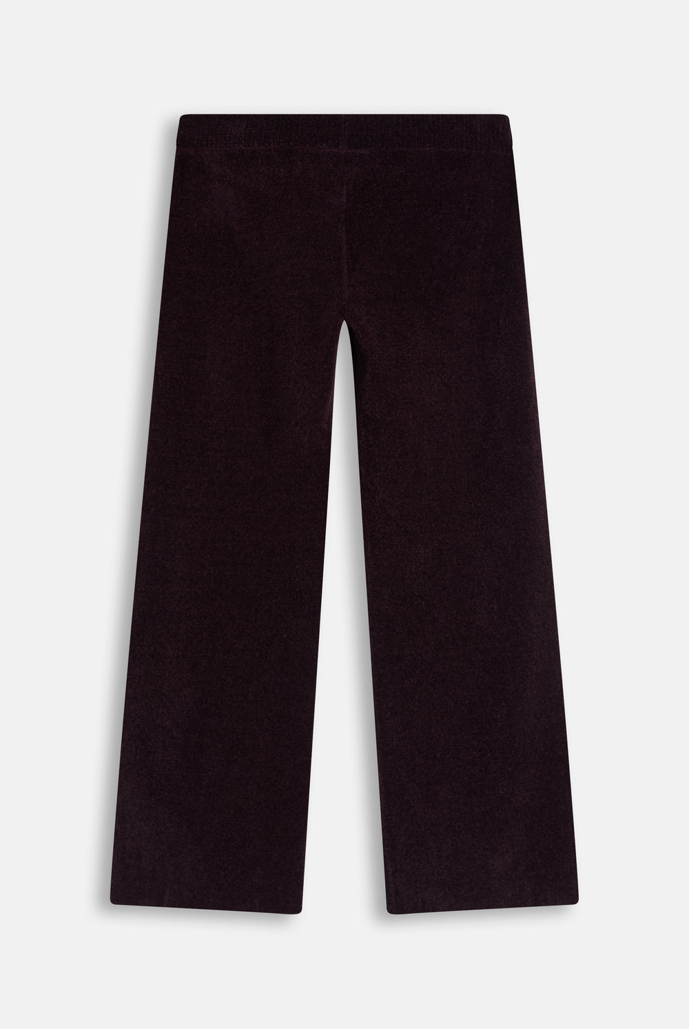 Displays the Winetasting 'Juicy' branded Luxe Knit Straight Leg Pant