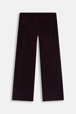 Displays the Winetasting 'Juicy' branded Luxe Knit Straight Leg Pant