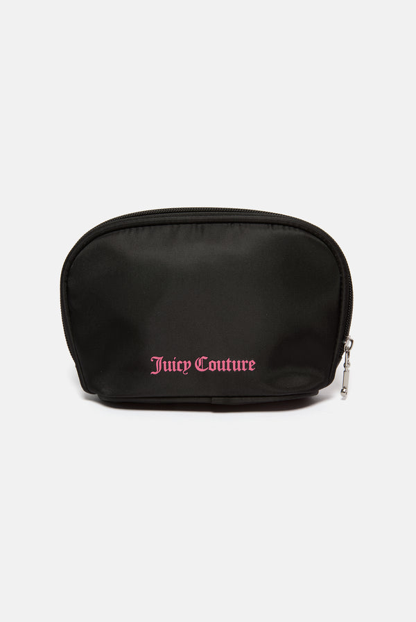 BLACK GRAPHIC COSMETIC BAG