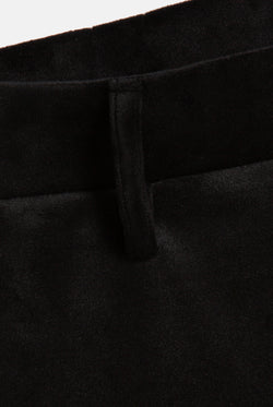 Displays the Black 'Juicy' branded diamanté capri 