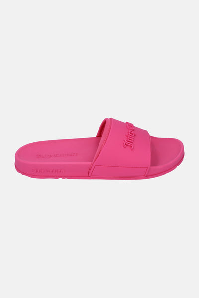 HOT PINK EMBOSSED SLIDERS