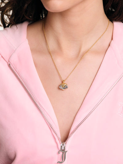 GOLD & SILVER TONE ICON HEART PENDANT
