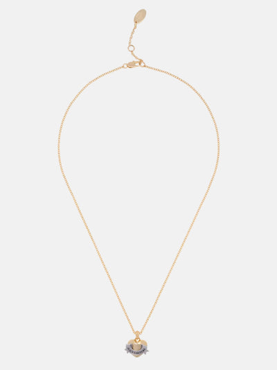 GOLD & SILVER TONE ICON HEART PENDANT