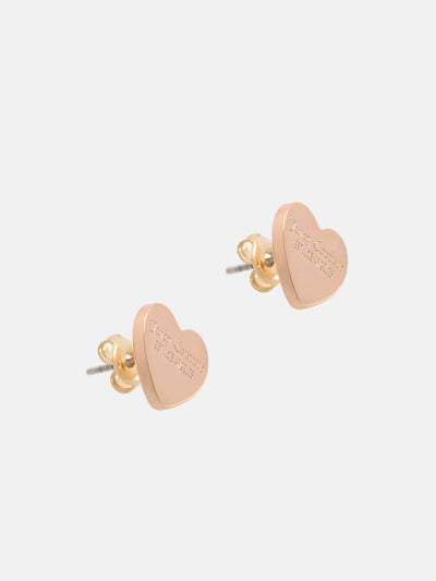 GOLD TONE JUICY COUTURE HEART STUD EARRING