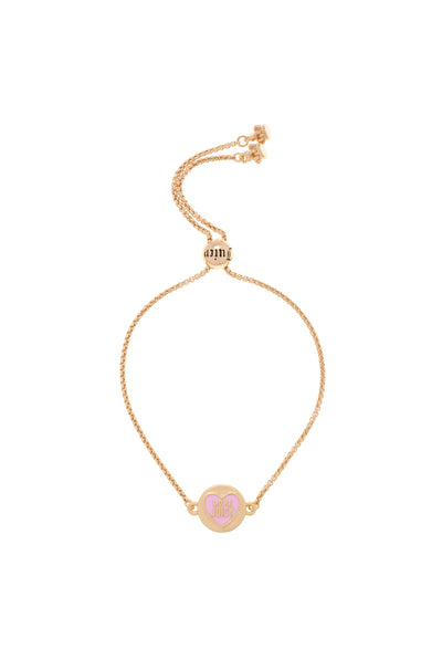 GOLD TONE LOVE JUICY REVERSIBLE ENAMEL ADJUSTABLE BRACELET