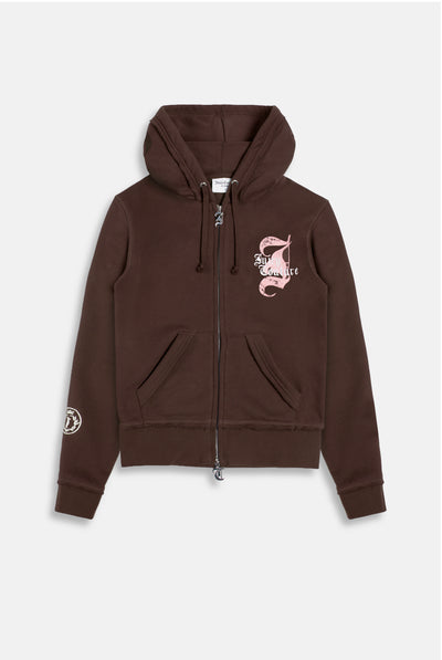 JAVA LONGLINE FLEECE ZIP THROUGH HOODIE