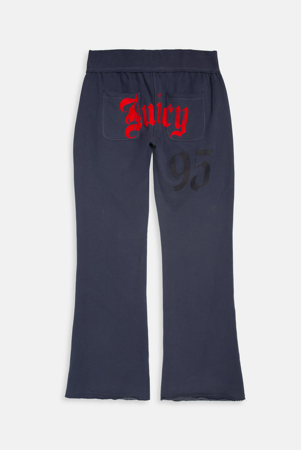 MOOD INDIGO RELAXED FIT FLARE FLEECE TRACKPANT