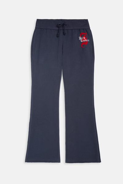 MOOD INDIGO RELAXED FIT FLARE FLEECE TRACKPANT