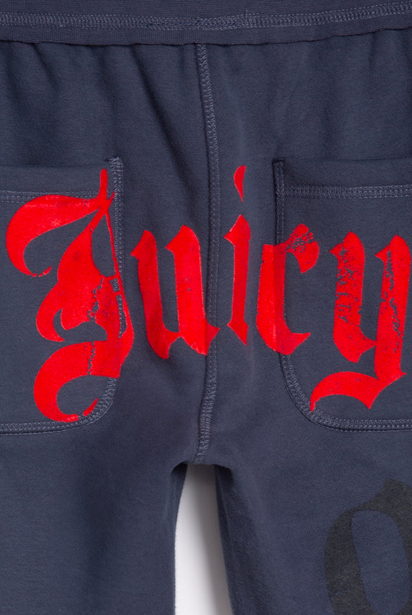 MOOD INDIGO RELAXED FIT FLARE FLEECE TRACKPANT