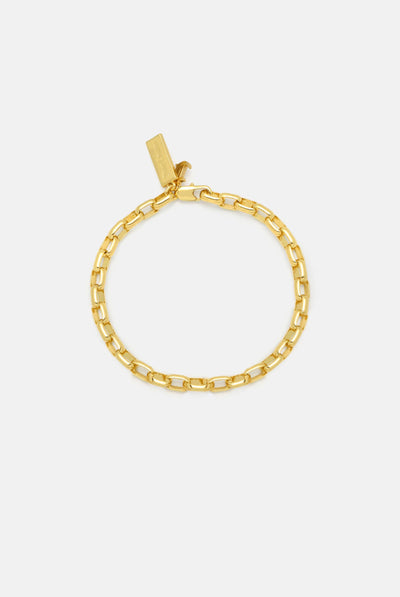 Juicy Couture Chunky Gold Tone 3D Charm Statement Link Bracelet