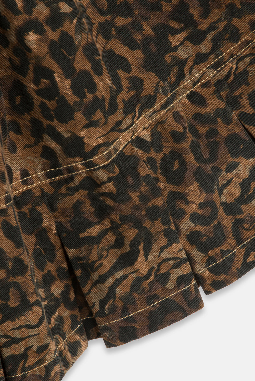 Displays the Animal 'Juicy' branded denim bandeau mini dress featuring close up on the details 