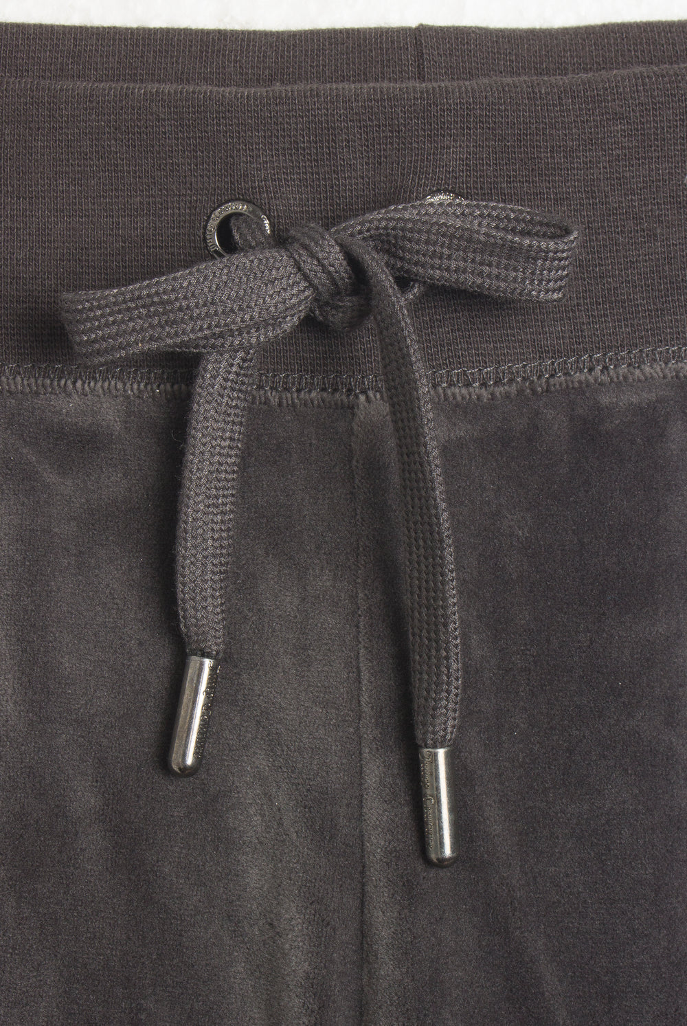 Raven/ Gunmetal Low Rise Flare Pocket Classic Velour Track Pant