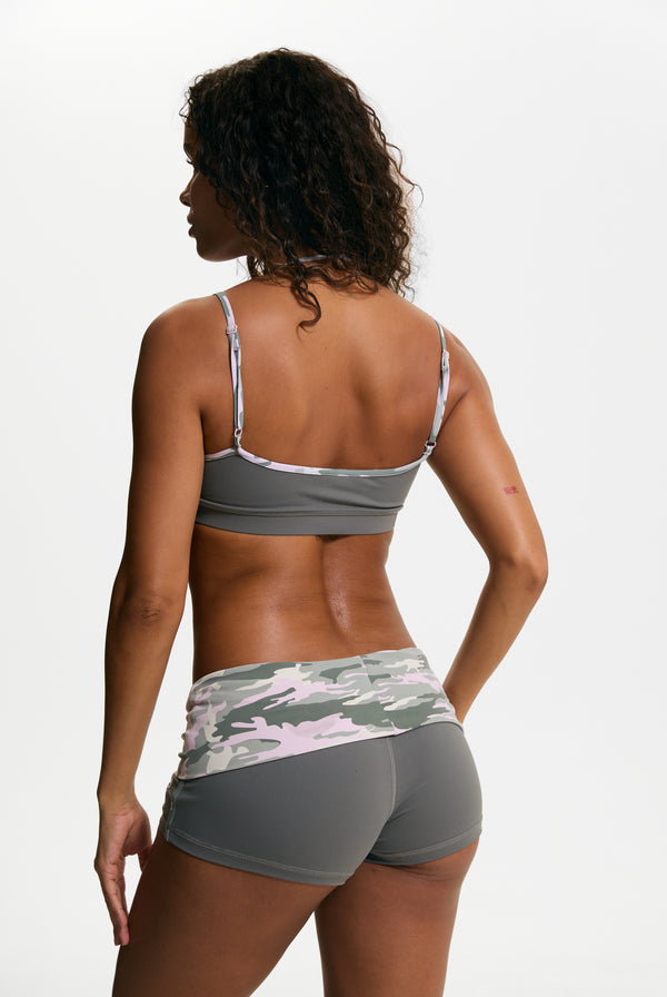 Thyme Camo Double Layered Sports Bra