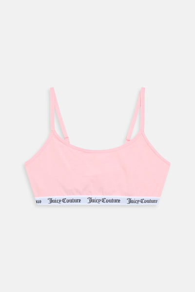 JUICY PINK COTTON SCOOP BRALETTE