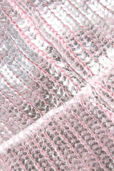 JC TAG SILVER SPRAY KNIT BEANIE