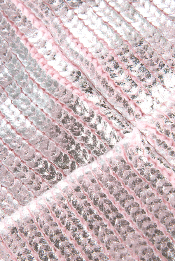 JC TAG SILVER SPRAY KNIT BEANIE