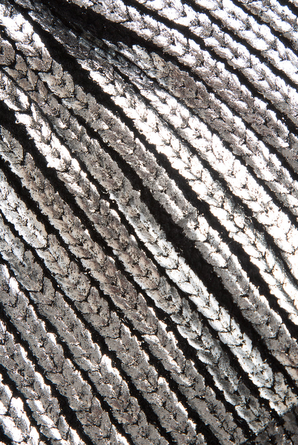 JC TAG SILVER SPRAY KNIT BEANIE